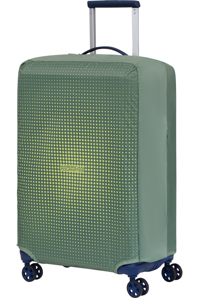 American Tourister Ta Foldable Luggage Cover M - Olive/Lime