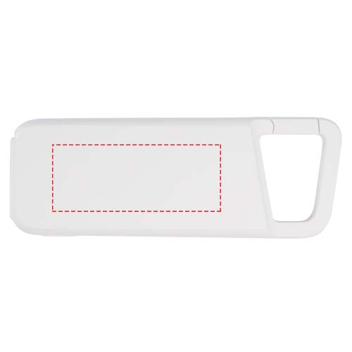 Alkes waterbestendige powerbank van 5000 mAh 12 W van gerecycled plastic met karabijnhaak