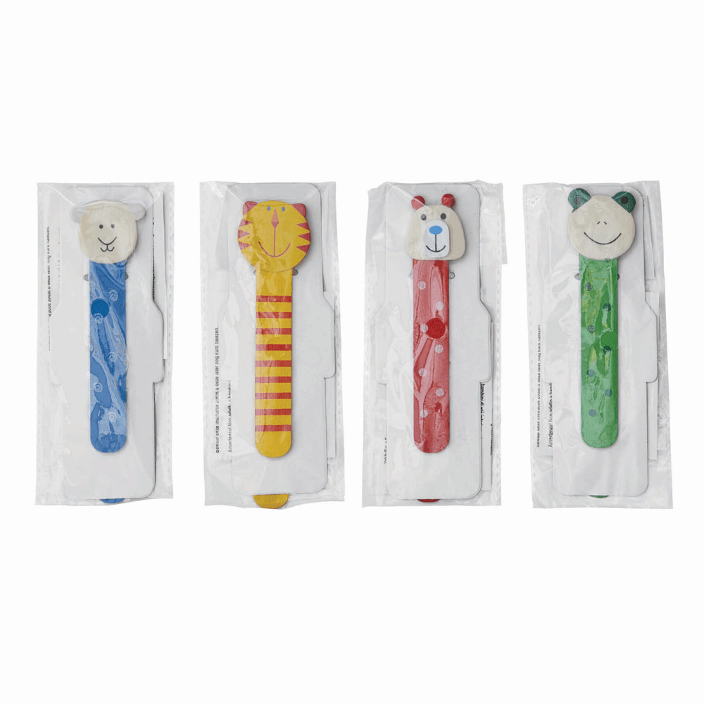 Houten boekenlegger FUNNY ANIMALS