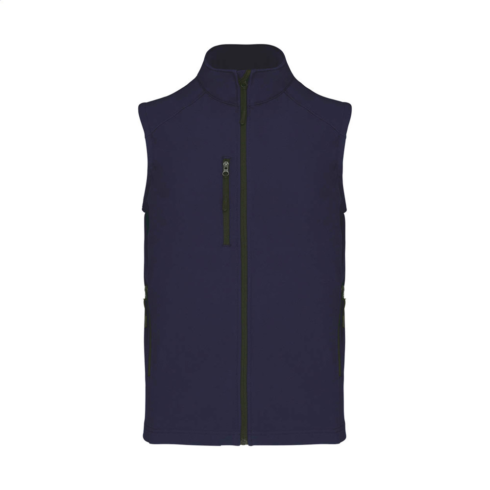 KA403 - 3-laags softshell bodywarmer vest - donker blauw