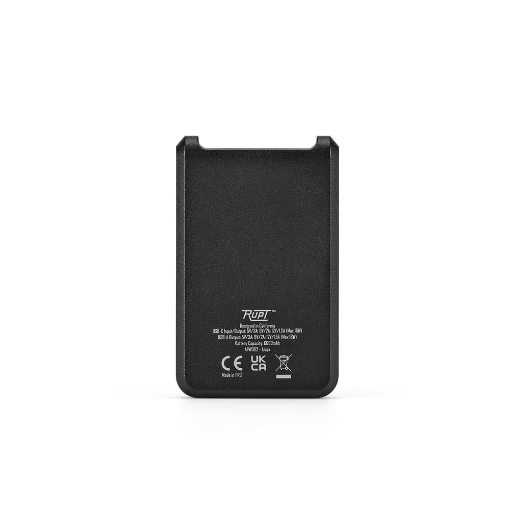 Ampx Powerbank Batterij rABS 6 000 mAh - Zwart