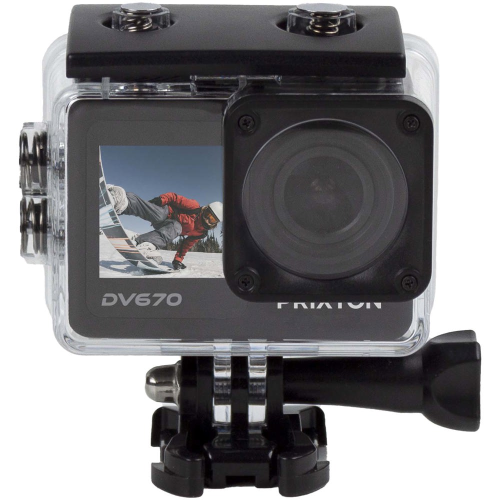 Prixton DV670 4K actiecamera met dubbel scherm