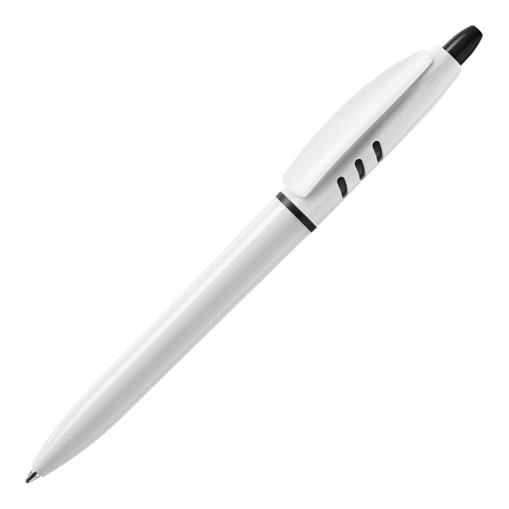 Balpen S30 hardcolour - wit / zwart