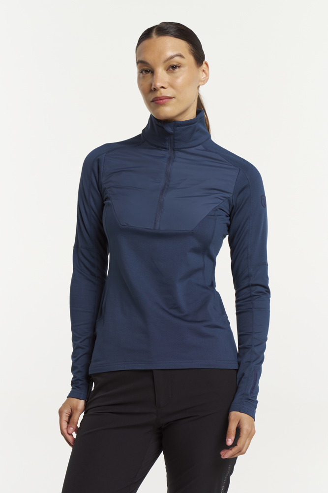 TXlite Windblock Halfzip Women - donkerblauw