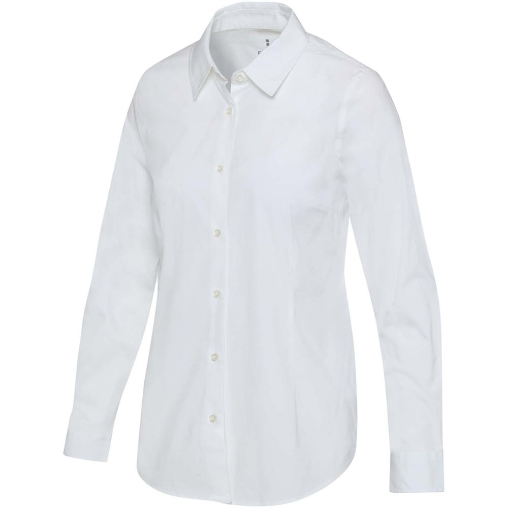 Carnelian 133 g/m² poplin damesshirt - wit