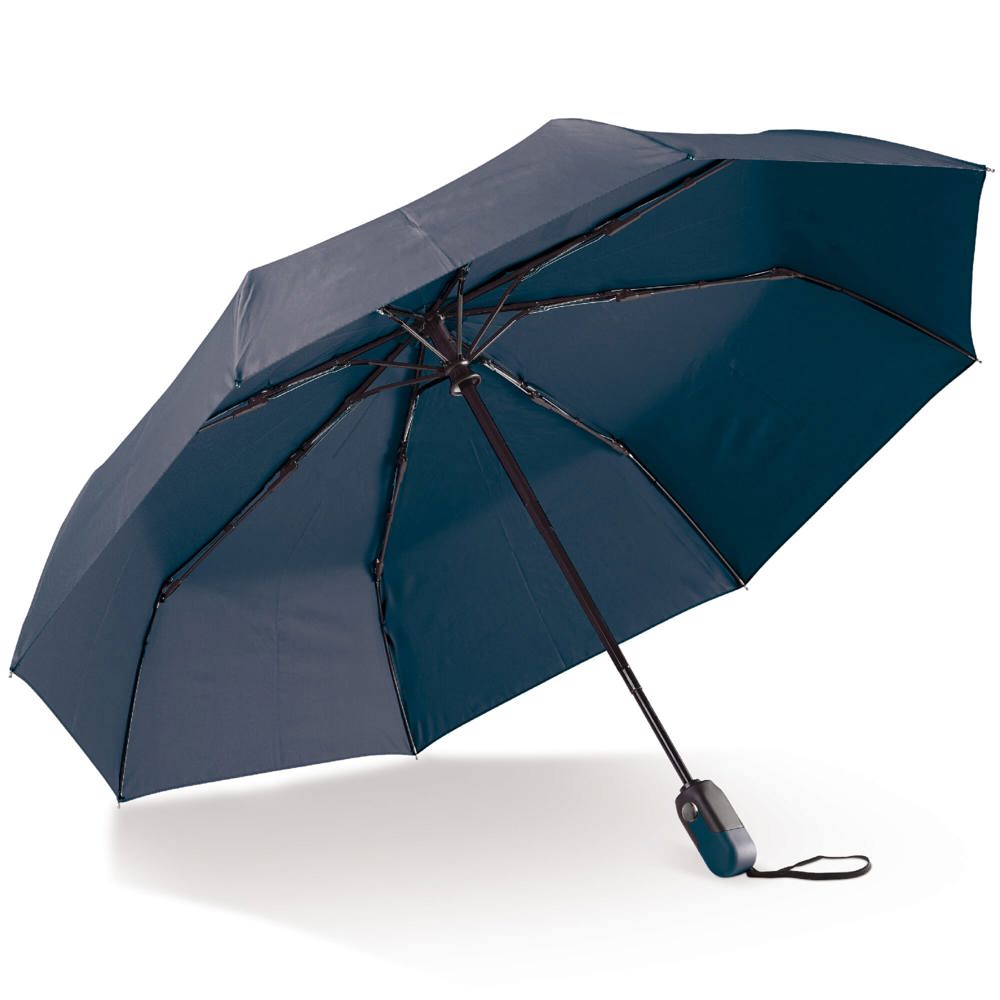 Luxe opvouwbare paraplu 22” auto open/auto sluiten - donkerblauw