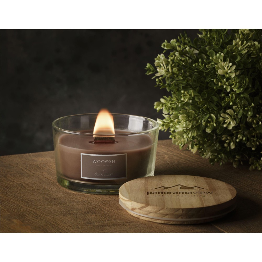 Wooosh Flame Scented Candle Dark Amber geurkaars
