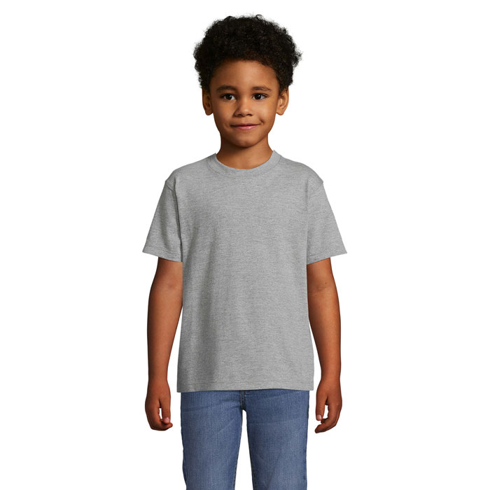 IMPERIAL KIDS - IMPERIAL kind t-shirt 190g - Grijs Gemeleerd