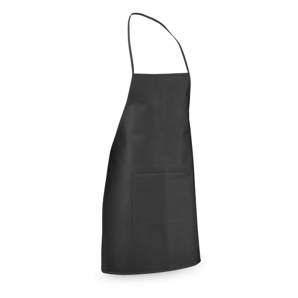CELERY. Non-woven schort (80 g/m²) - Zwart
