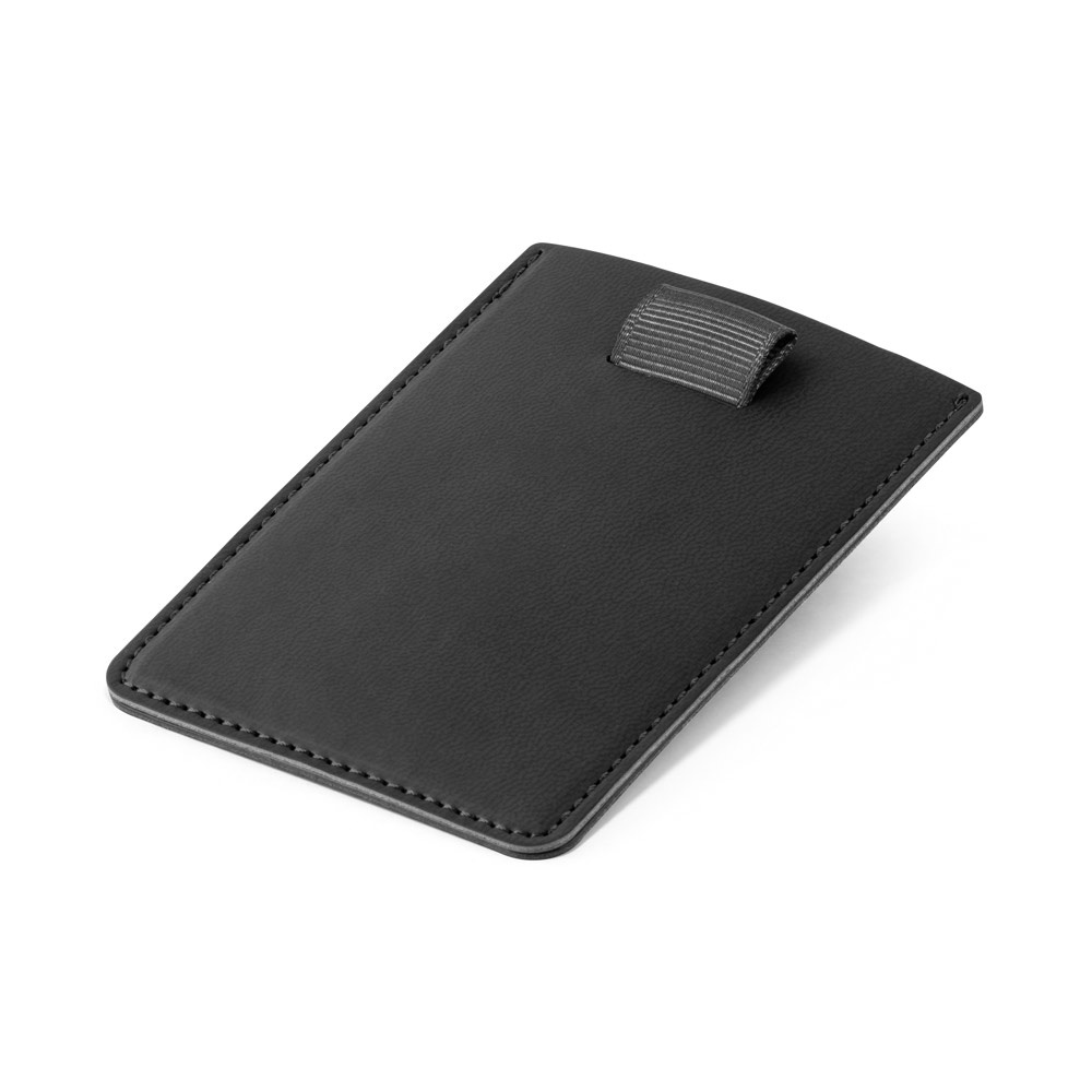 POPPY. RFID-blokkerende PU kaarthouder - Zwart