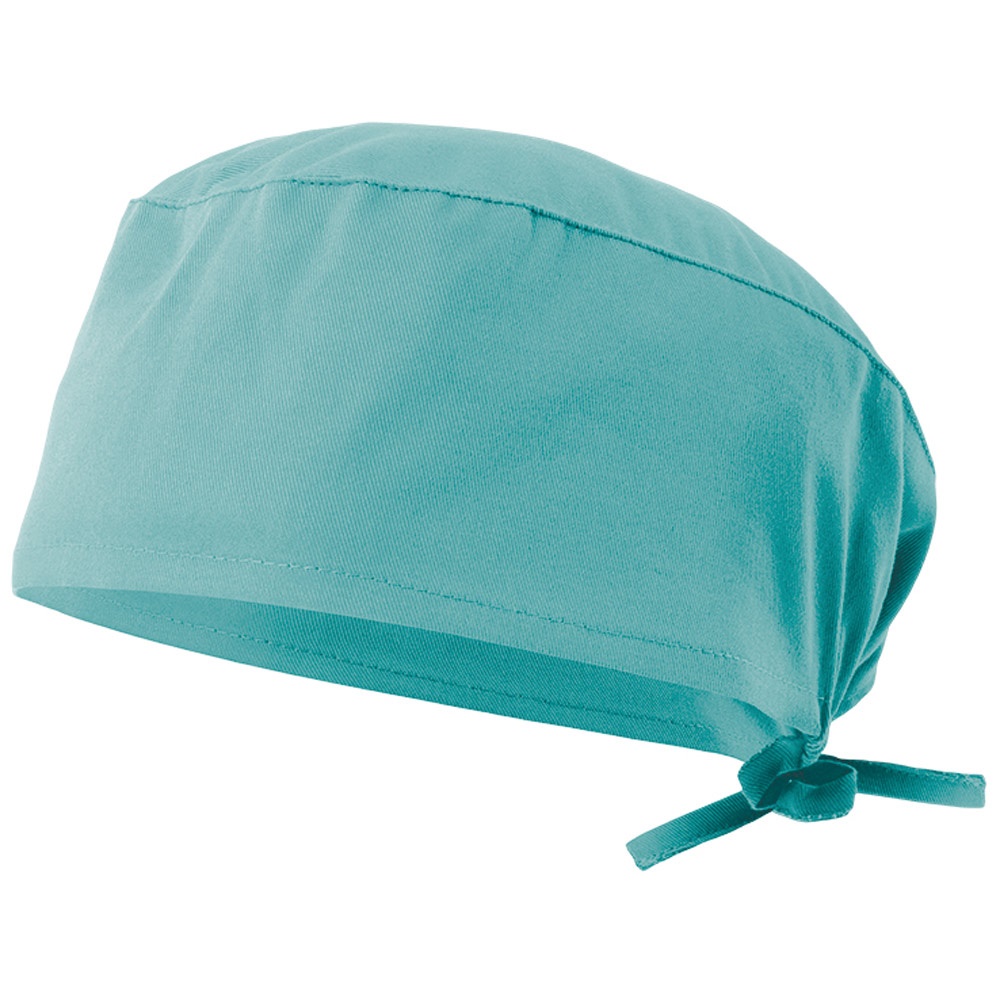 VL ENLIL. Sanitaire keperstof muts (190g/m²), van katoen (35%) en polyester (65%) - Turkoois