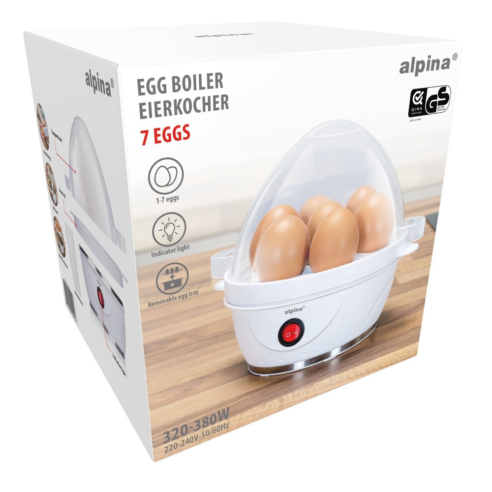 ALPINA Egg Boiler 230V 320-380W- Wit