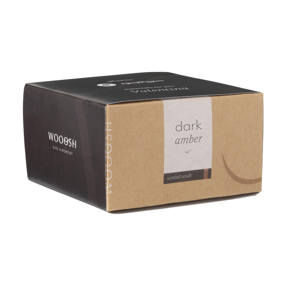 Wooosh Flame Scented Candle Dark Amber geurkaars