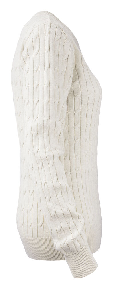 Cutter & Buck - Blakely Knitted Sweater Dames Zand Mélange M