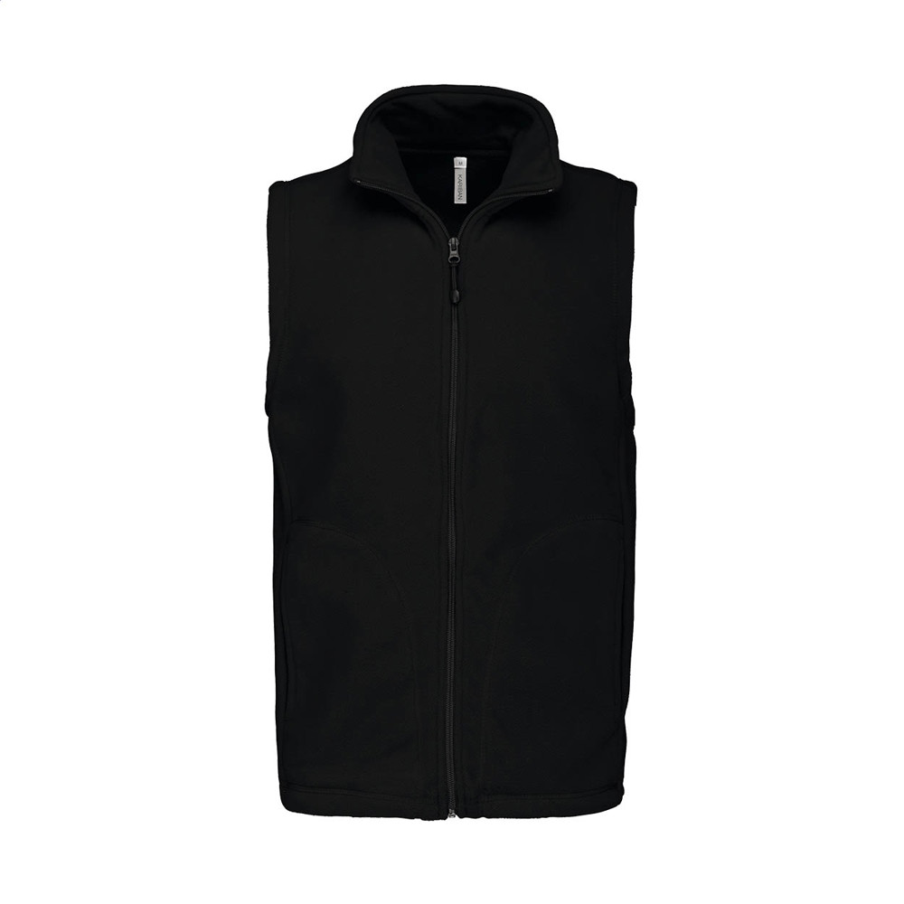 KA913 - fleece bodywarmer vest - Zwart