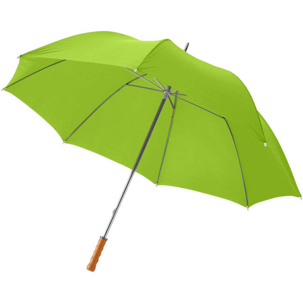 Karl 30" golfparaplu met houten handvat - lime