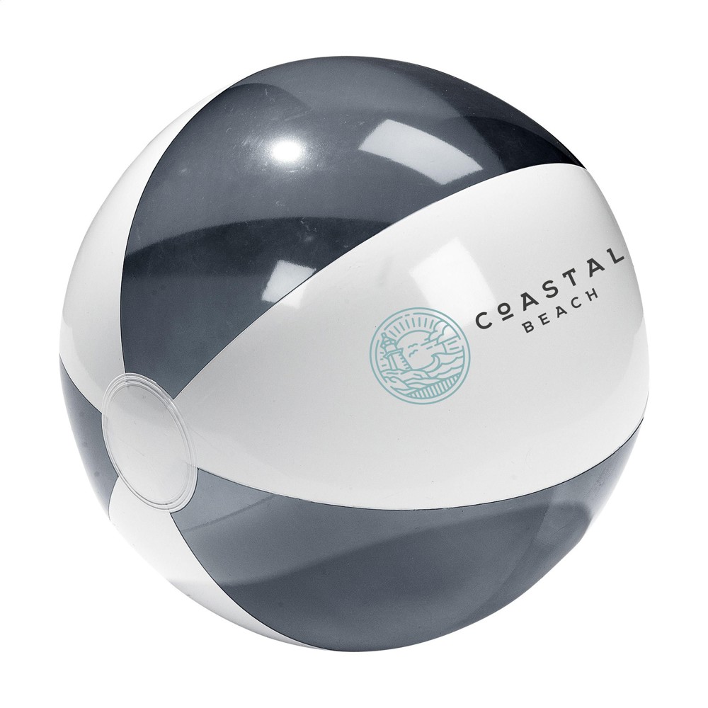 BeachBall Ø 30 cm - Wit/Zwart