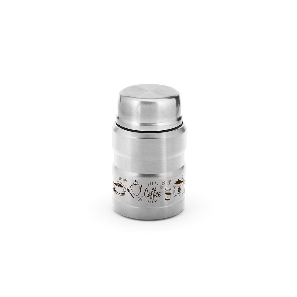Dali 550 maaltijdfles gerecycled roestvrij staal 570 ml - Zilver