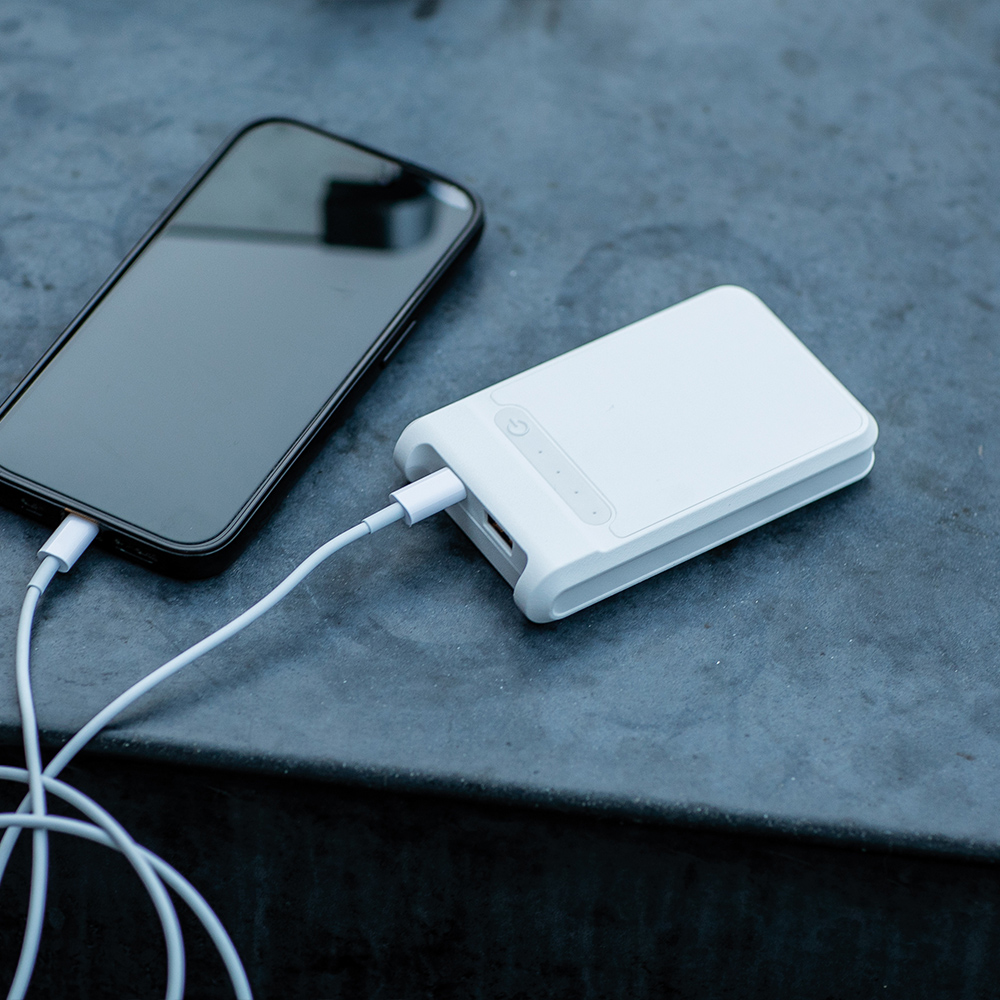 Ampx Powerbank Batterij rABS 6 000 mAh - Wit